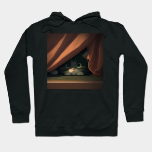 Little Cat in Fear Hoodie